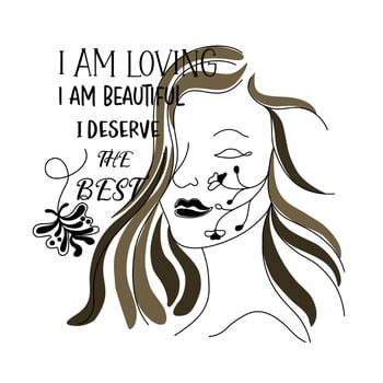 Abstract women's quotes and inspiration, doodle style design for t-shirt designs, cards, digital prints, women's day, gifts, canvas prints, bags and more. vector
