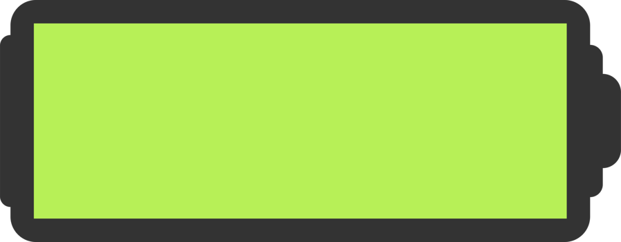 Battery charge level png illustration