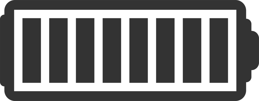 Battery charge level png illustration