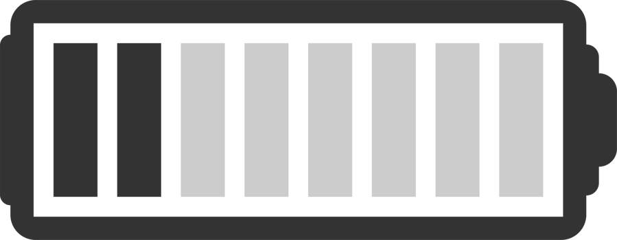 Battery charge level png illustration