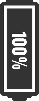 Battery charge level png illustration