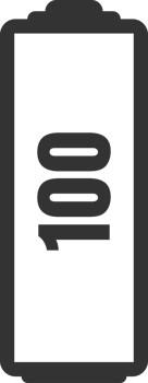 Battery charge level png illustration