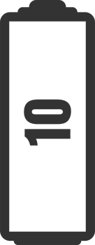 Battery charge level png illustration