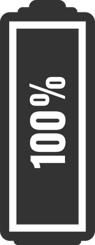 Battery charge level png illustration