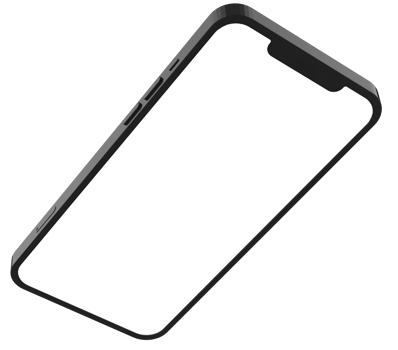 Mobile Phone Template Mockup. 3D illustration. png