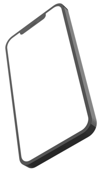 Mobile Phone Template Mockup. 3D illustration. png