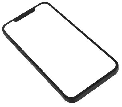 Mobile Phone Template Mockup. 3D illustration. png