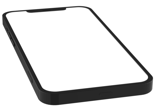 Mobile Phone Template Mockup. 3D illustration. png