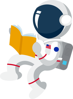 astronaut kids, Cartoon illustration, Planet png