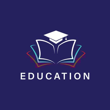 education logo design. vector illustration, vector logo