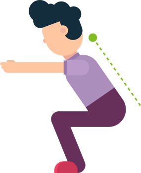 Business man showing the correct posture png