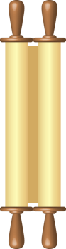 Blank paper scroll png illustration