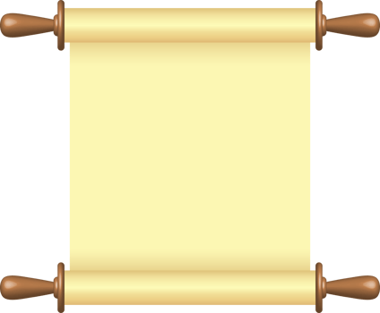 Blank paper scroll png illustration