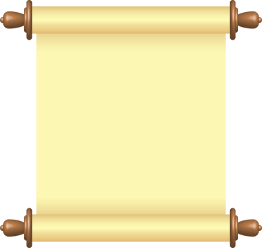 Blank paper scroll png illustration