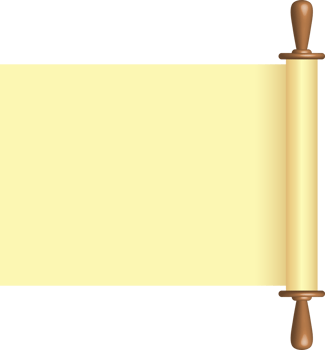 Blank paper scroll png illustration