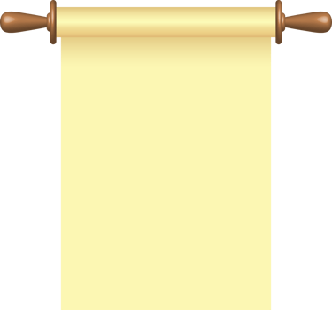 Blank paper scroll png illustration