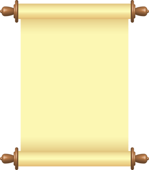 Blank paper scroll png illustration