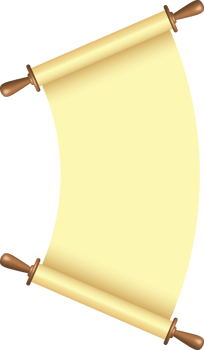 Blank paper scroll png illustration