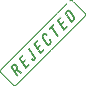 Stamp mark with rejected text png