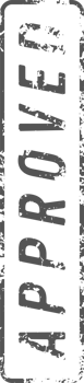 Stamp mark with approved text png