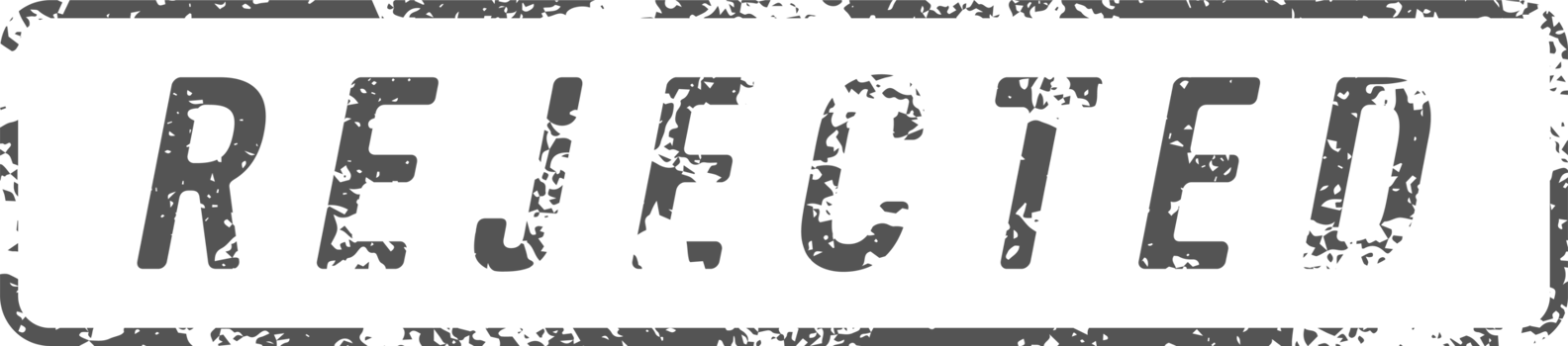 Stamp mark with rejected text png