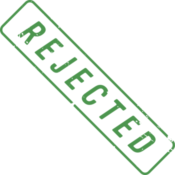 Stamp mark with rejected text png