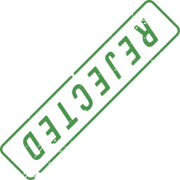 Stamp mark with rejected text png