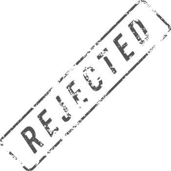 Stamp mark with rejected text png