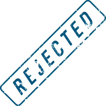 Stamp mark with rejected text png