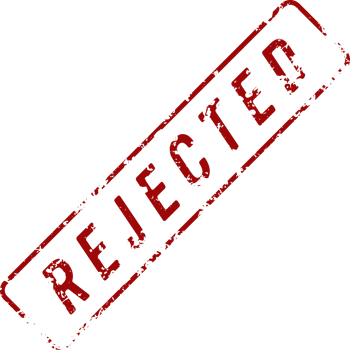 Stamp mark with rejected text png