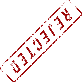 Stamp mark with rejected text png