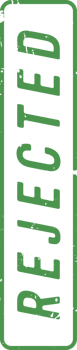 Stamp mark with rejected text png