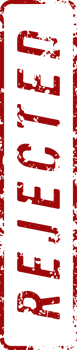 Stamp mark with rejected text png