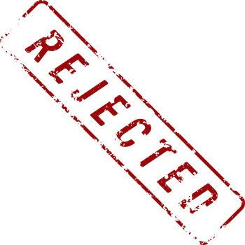 Stamp mark with rejected text png