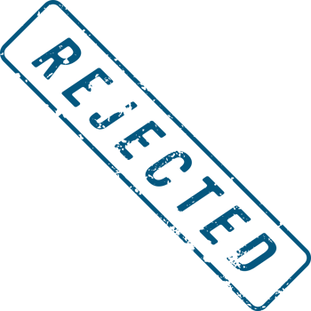 Stamp mark with rejected text png