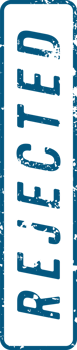 Stamp mark with rejected text png