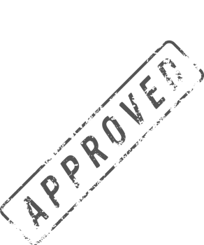 Stamp mark with approved text png