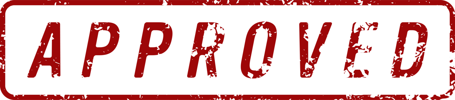Stamp mark with approved text png
