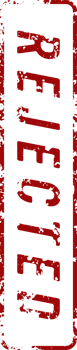 Stamp mark with rejected text png