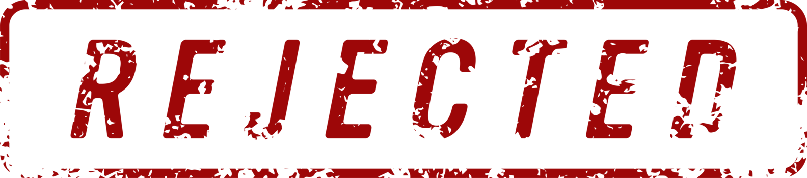Stamp mark with rejected text png