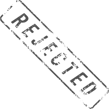 Stamp mark with rejected text png