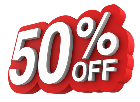 Sale tag number discount promotion. 3D illustration png