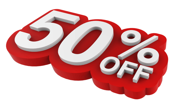 Sale tag number discount promotion. 3D illustration png