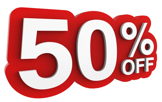 Sale tag number discount promotion. 3D illustration png