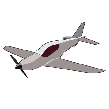 ultra light aircraft vector design