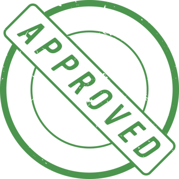 Approved stamp mark png illustration