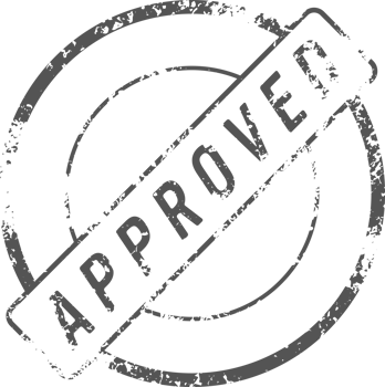 Approved stamp mark png illustration
