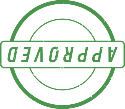 Approved stamp mark png illustration