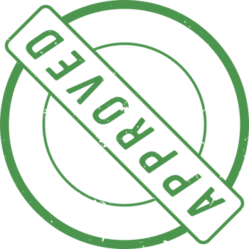 Approved stamp mark png illustration