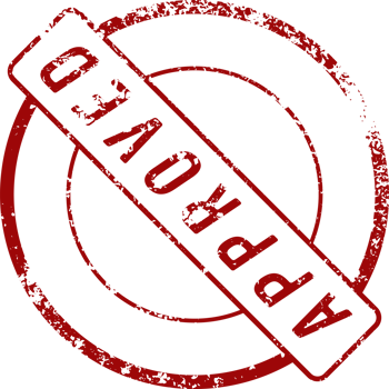 Approved stamp mark png illustration